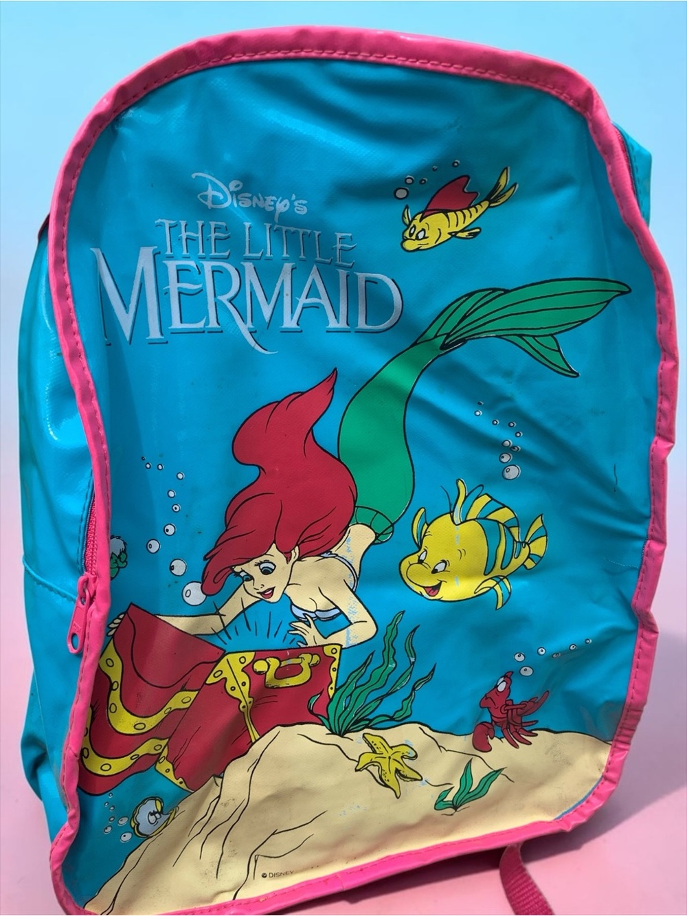 Vintage 90s Disney The Little Mermaid Ariel Kid’s Backpack